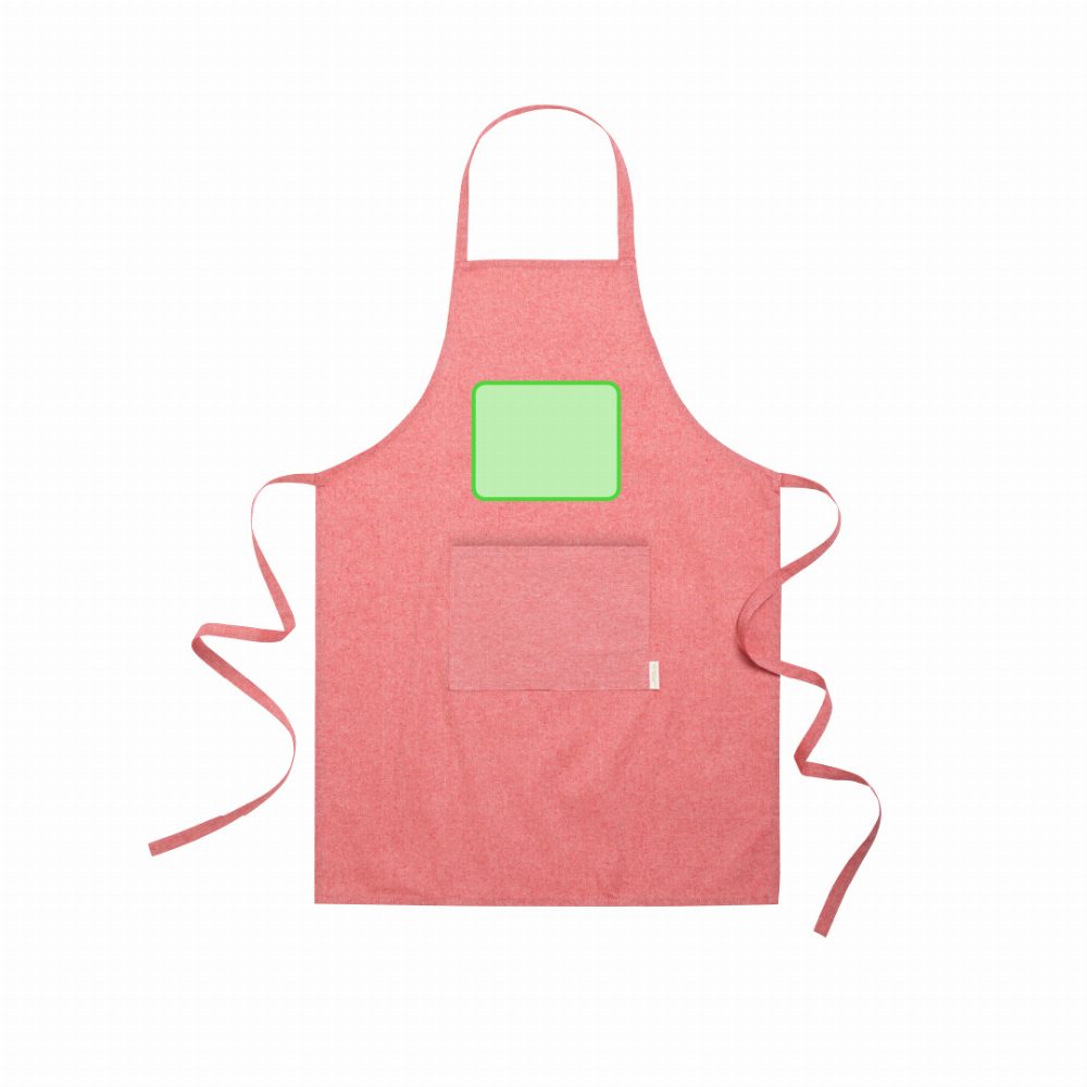 Branding diagram for Apron of recycled cotton Pissek – Breast