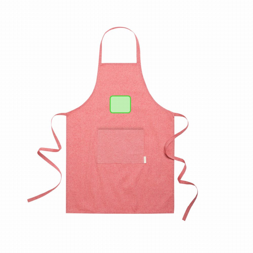 Branding diagram for Apron of recycled cotton Pissek – Breast