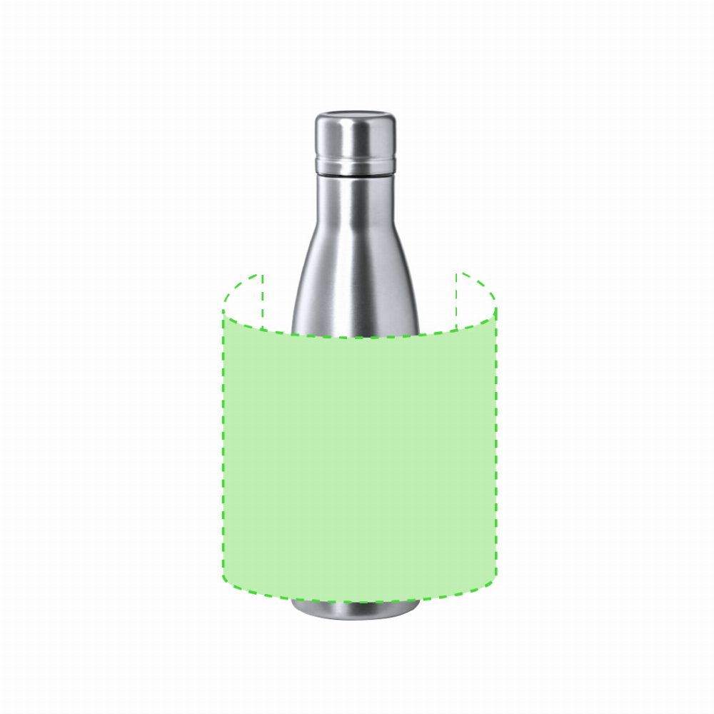 Druckskizze für Thermoflasche aus Edelstahl, 500 ml Kungel – rund um den Körper