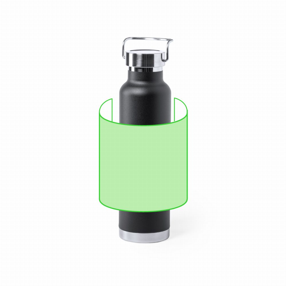Druckskizze für Thermoflasche aus Edelstahl, 650 ml Staver – rund um den Körper