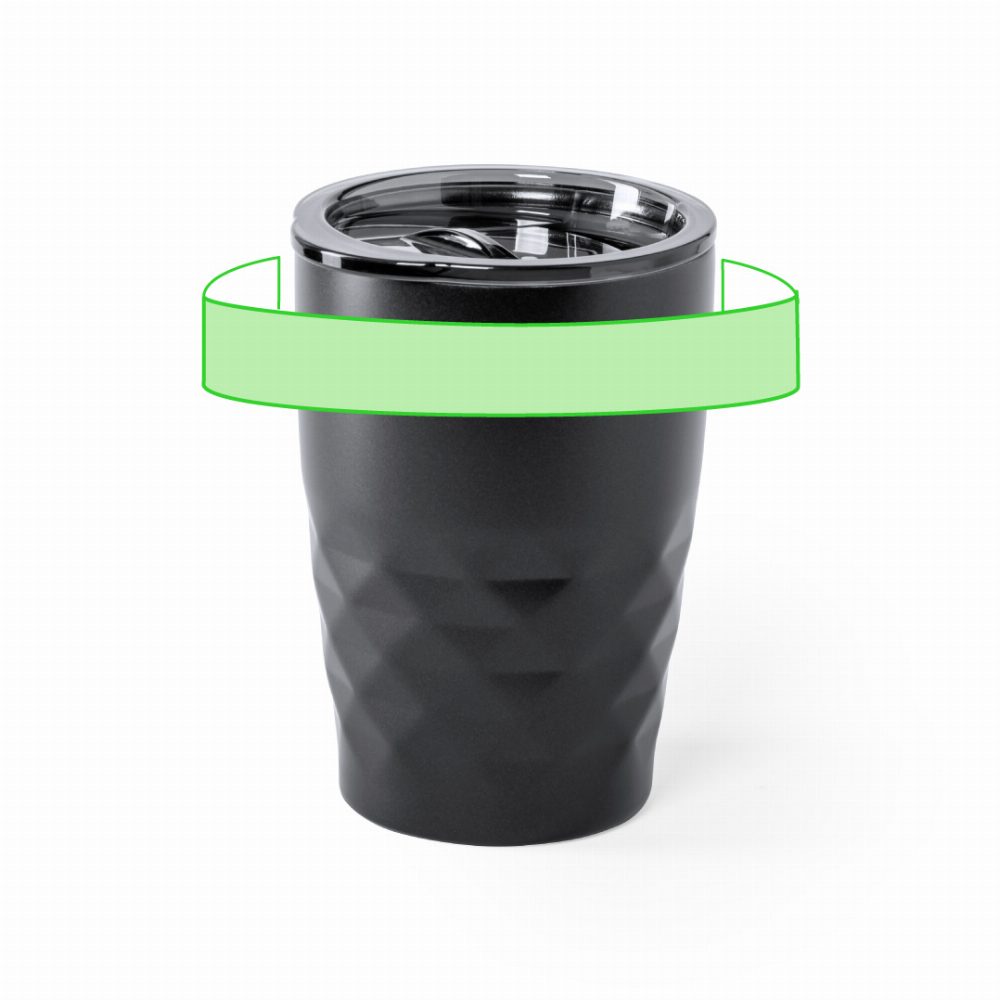 Druckskizze für Thermobecher aus Edelstahl, 350 ml Blur – rund um den Becher
