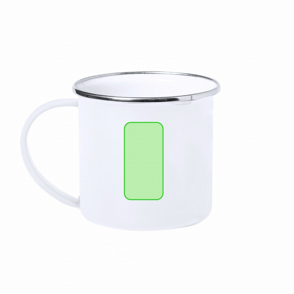 Branding diagram for Stainless steel cup 380 ml Kirpal – Page A