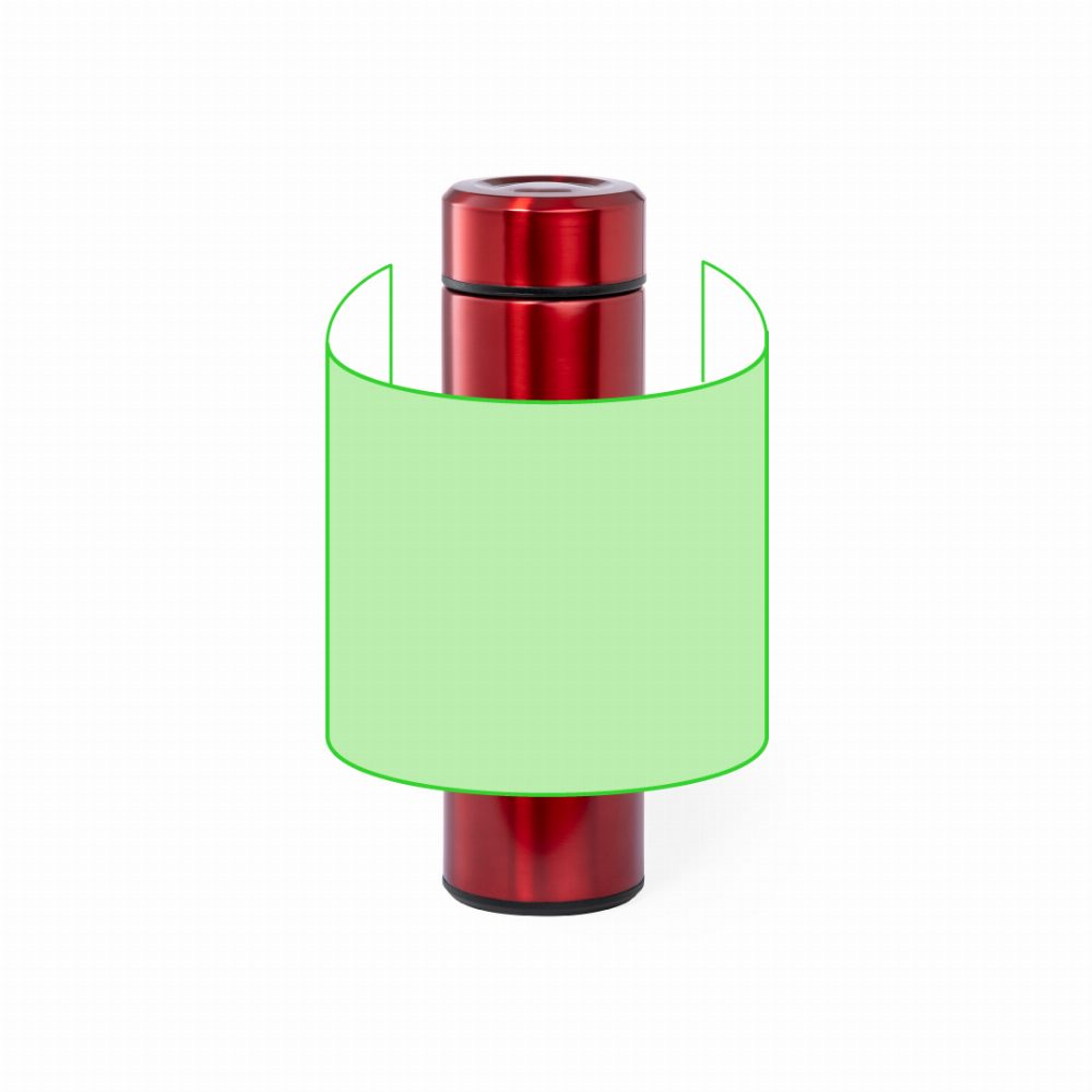 Druckskizze für Thermoflasche aus Edelstahl, 470 ml Plusek – Um den Körper