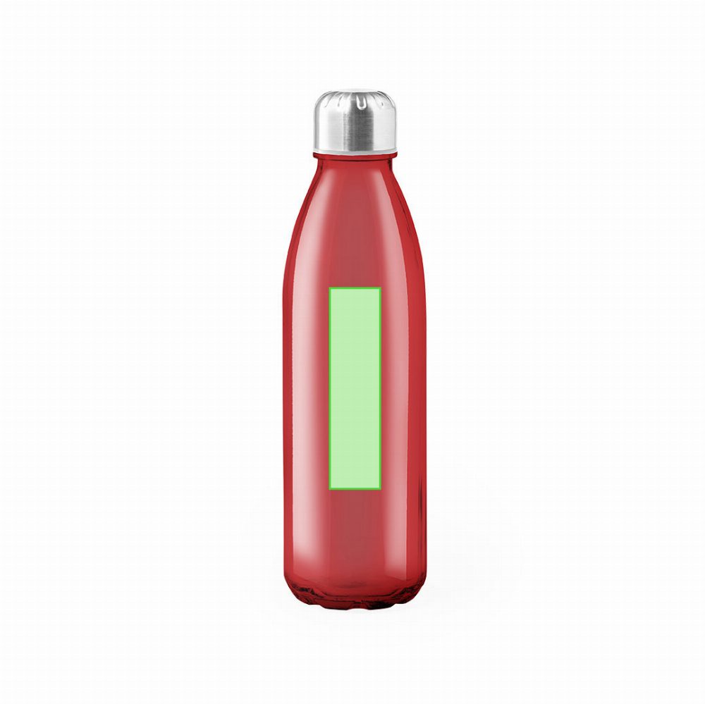 Branding diagram for Glass drinking bottle, 650 ml Sunsox – Area 10