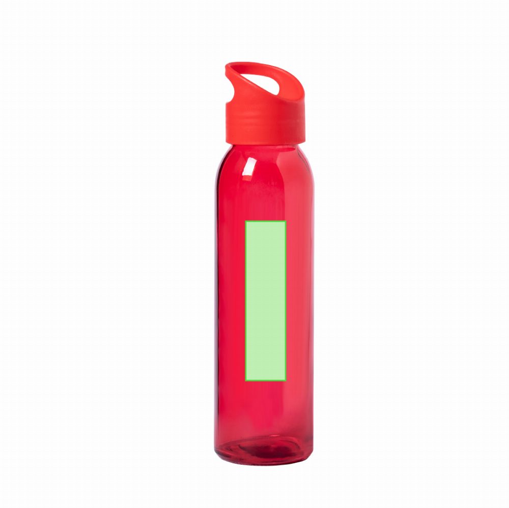 Branding diagram for Glass drinking bottle, 470 ml Tinof – Front end