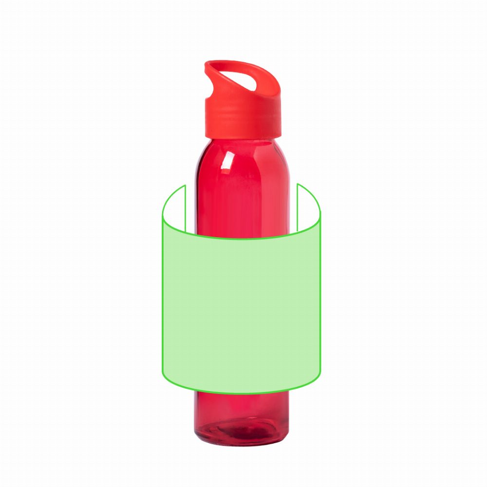Branding diagram for Glass drinking bottle, 470 ml Tinof – Around the body