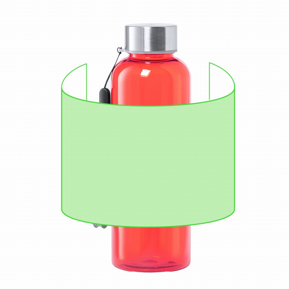 Druckskizze für Trinkflasche aus Tritan, 500 ml Rizbo – rund um den Körper
