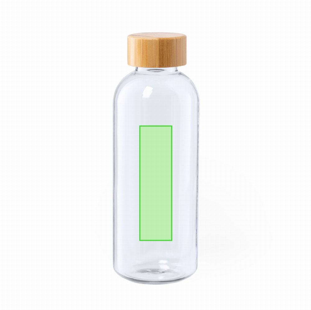 Branding diagram for Drinking bottle of RPET, 600 ml Solarix – Area 3