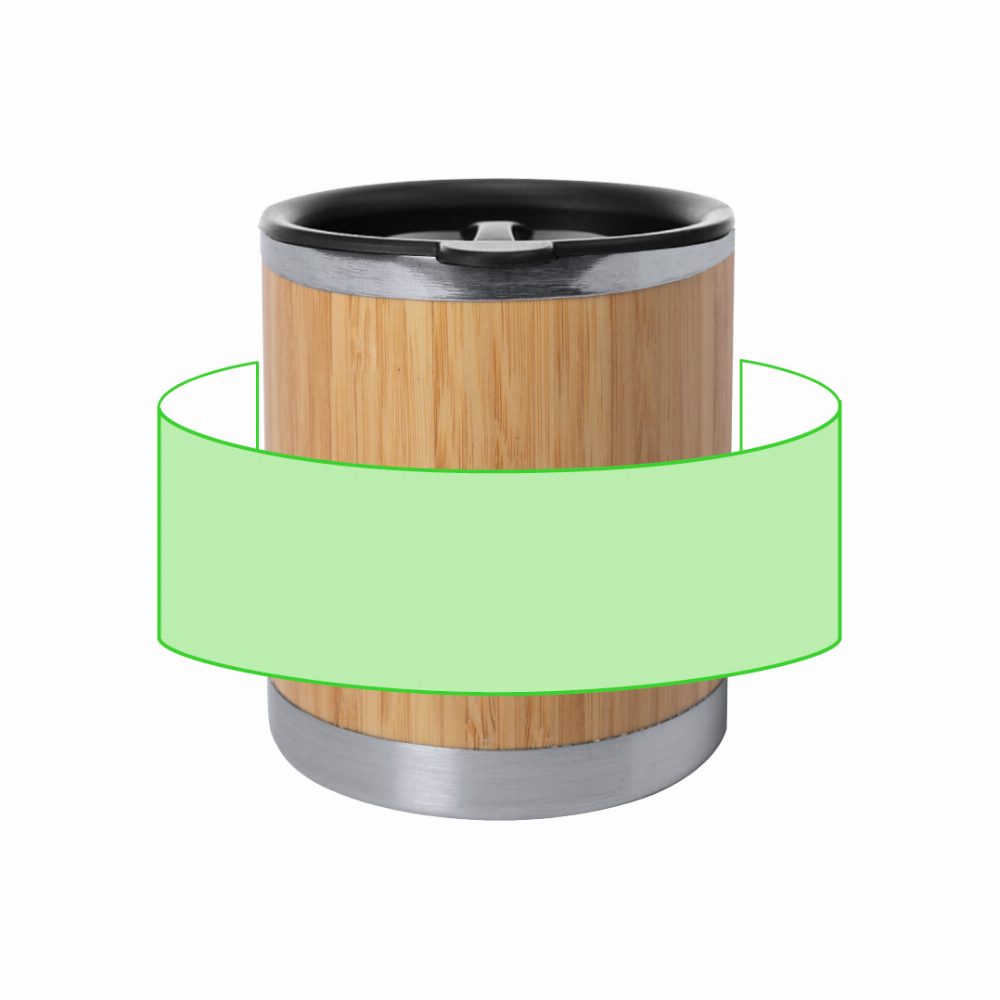 Druckskizze für Thermotasse aus Bambus, 300 ml Vanatin – rund um die Tasse