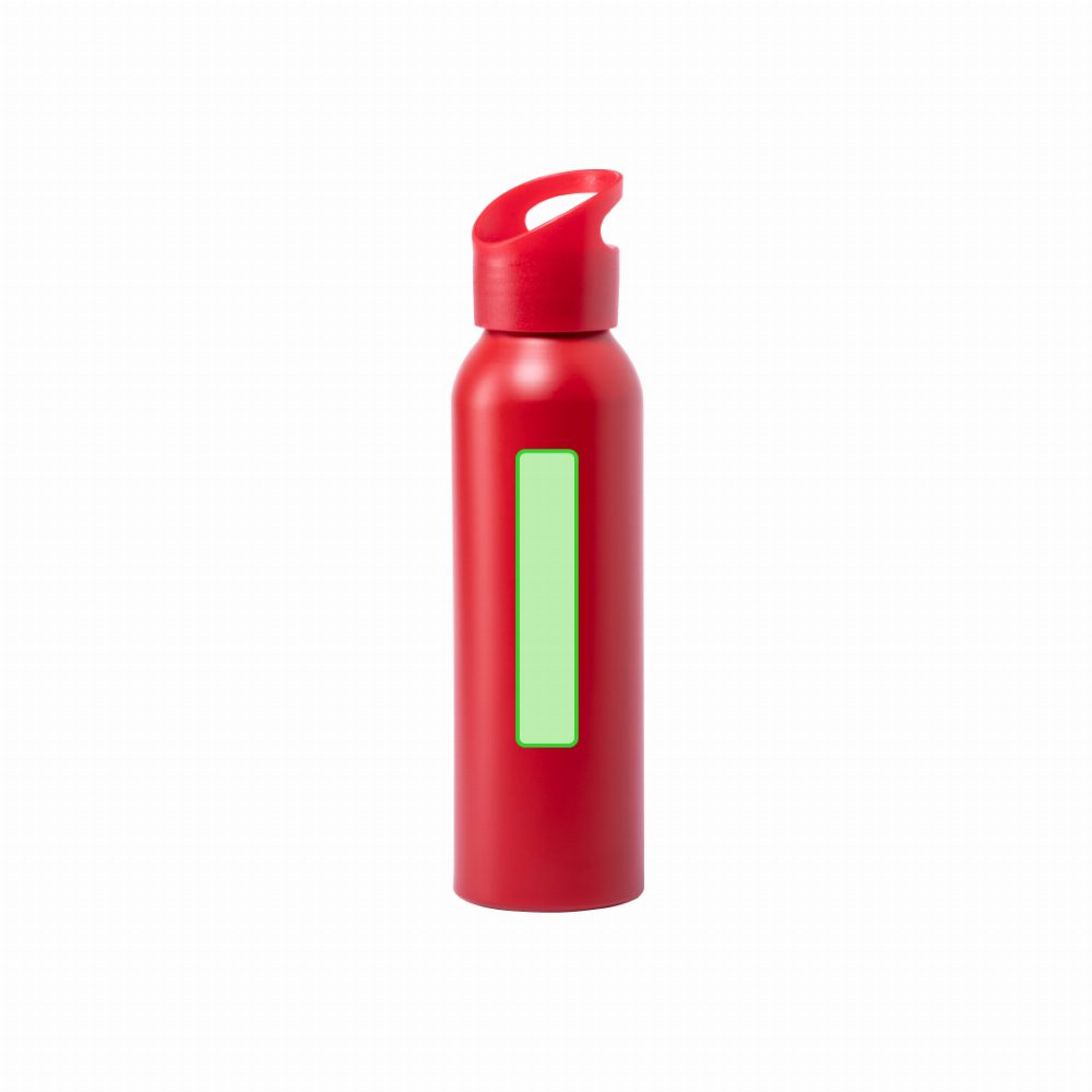 Druckskizze für Trinkflasche aus Aluminium, 600 ml Runtex – seitlich am Gefäß, mittig