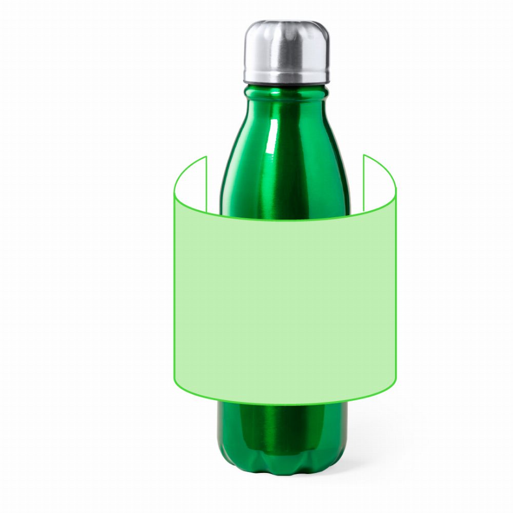 Druckskizze für Trinkflasche aus Aluminium, 550 ml Raican – rund um den Körper