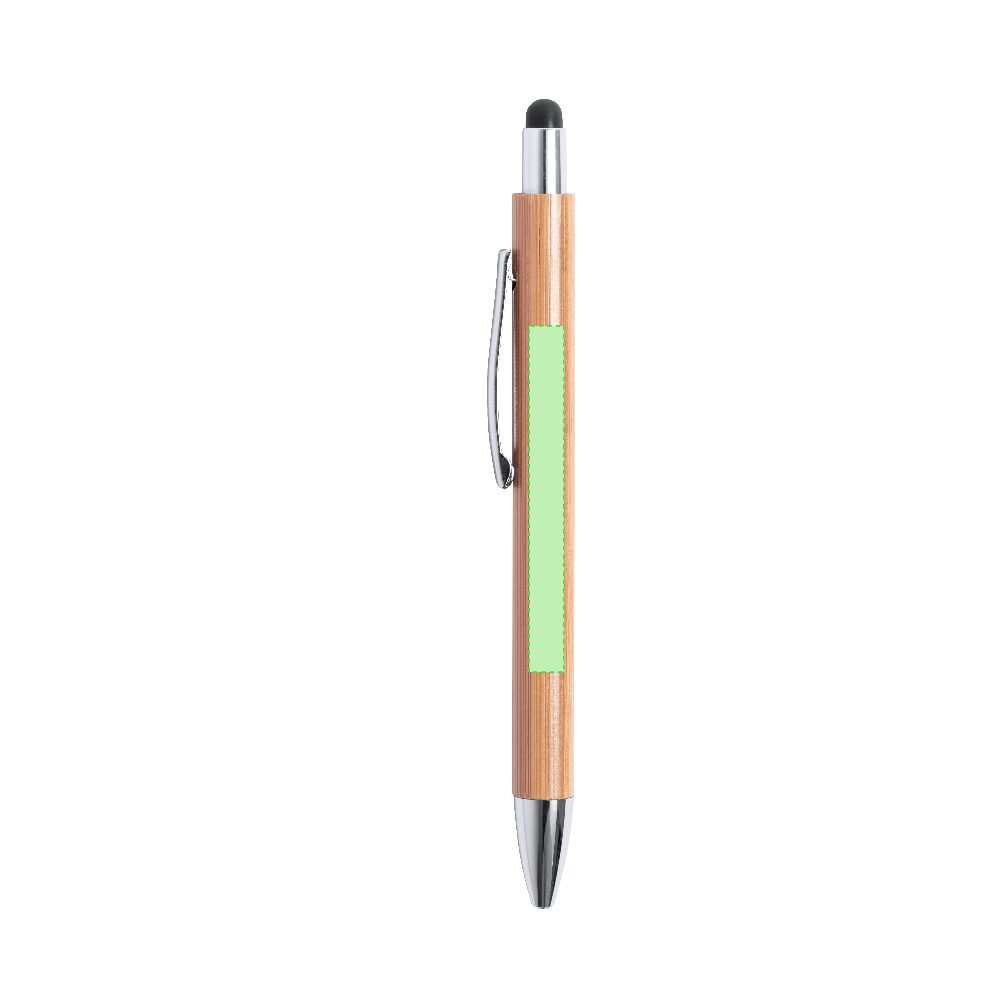 Branding diagram for Ballpoint pens of bamboo, with printing mechanism Zharu – Area 1