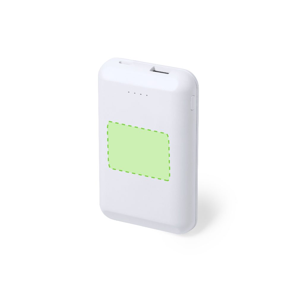 Branding diagram for Magnetic power bank 5,000 mAh Vekmar – Side A, central
