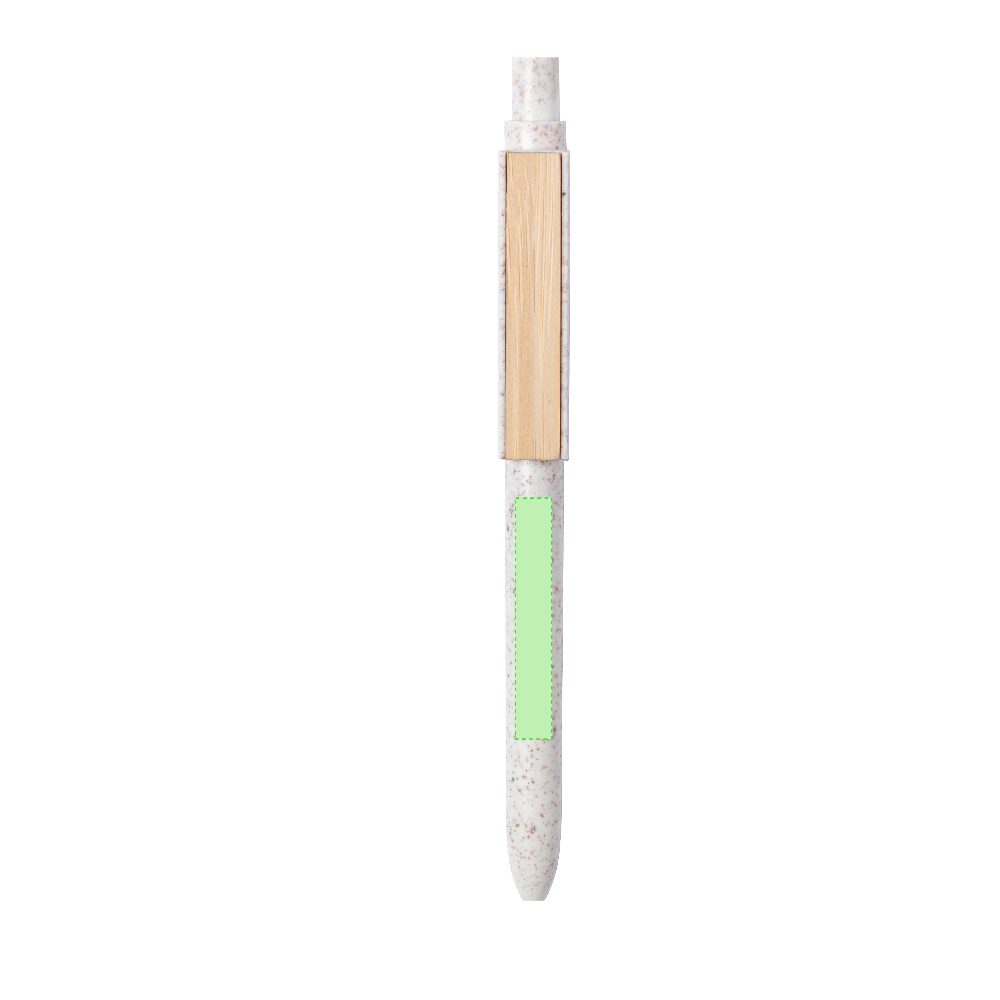 Branding diagram for Ballpoint pens of bamboo, with printing mechanism Yusin – Area 4