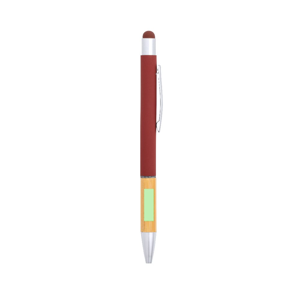 Branding diagram for Ballpoint pens of bamboo, with printing mechanism Zabox – Area 7