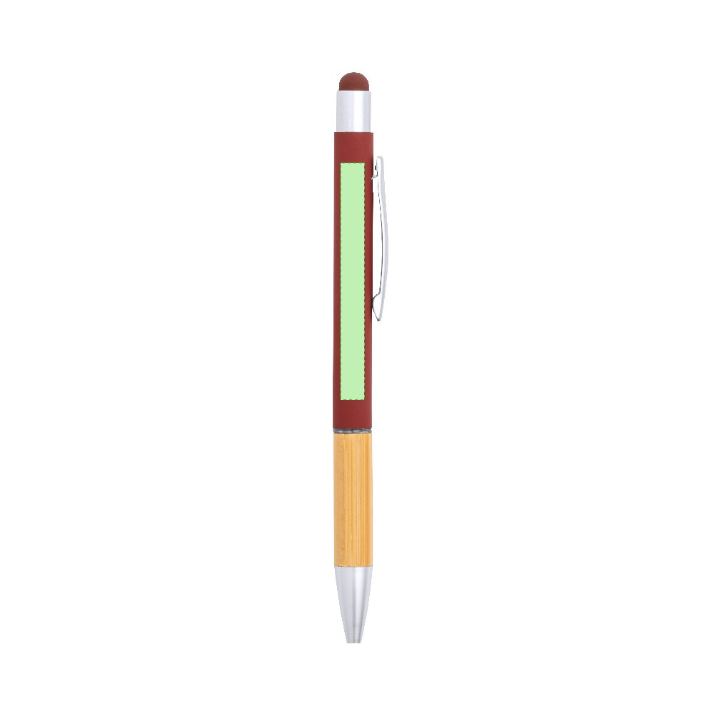 Branding diagram for Ballpoint pens of bamboo, with printing mechanism Zabox – Area 2