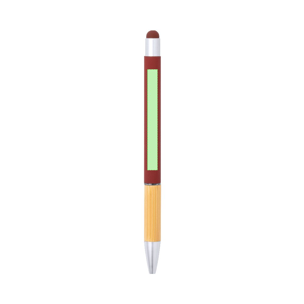 Branding diagram for Ballpoint pens of bamboo, with printing mechanism Zabox – Area 3