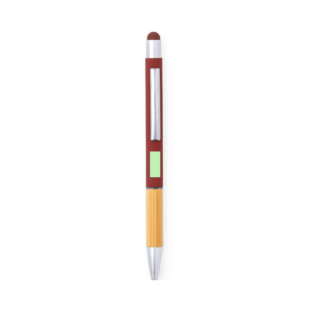 Branding diagram for Ballpoint pens of bamboo, with printing mechanism Zabox – Area 4
