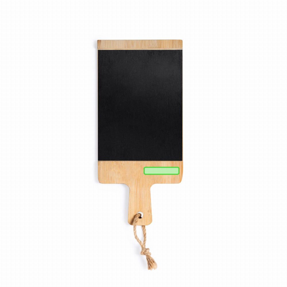 Branding diagram for Bamboo cutting board Sisim – Left side