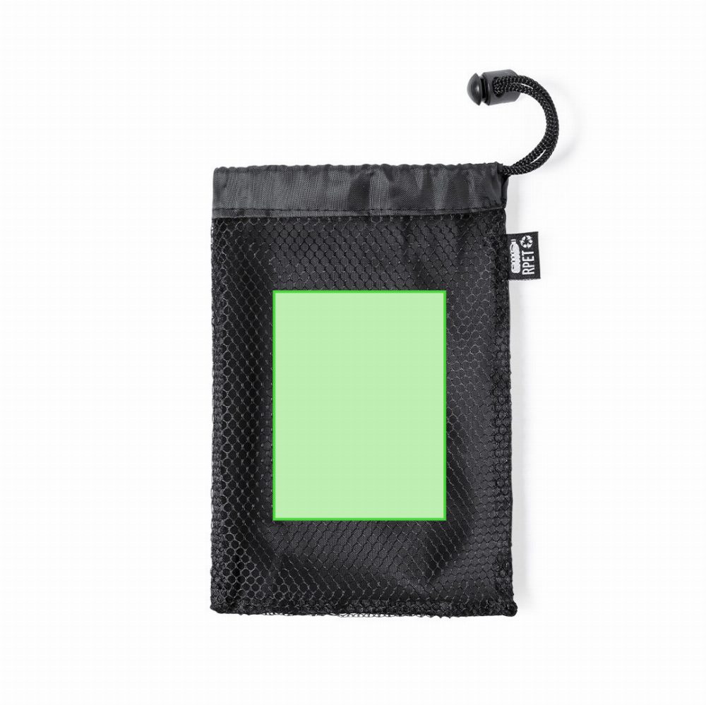 Branding diagram for Sports towel from RPET Slash – In the case of: