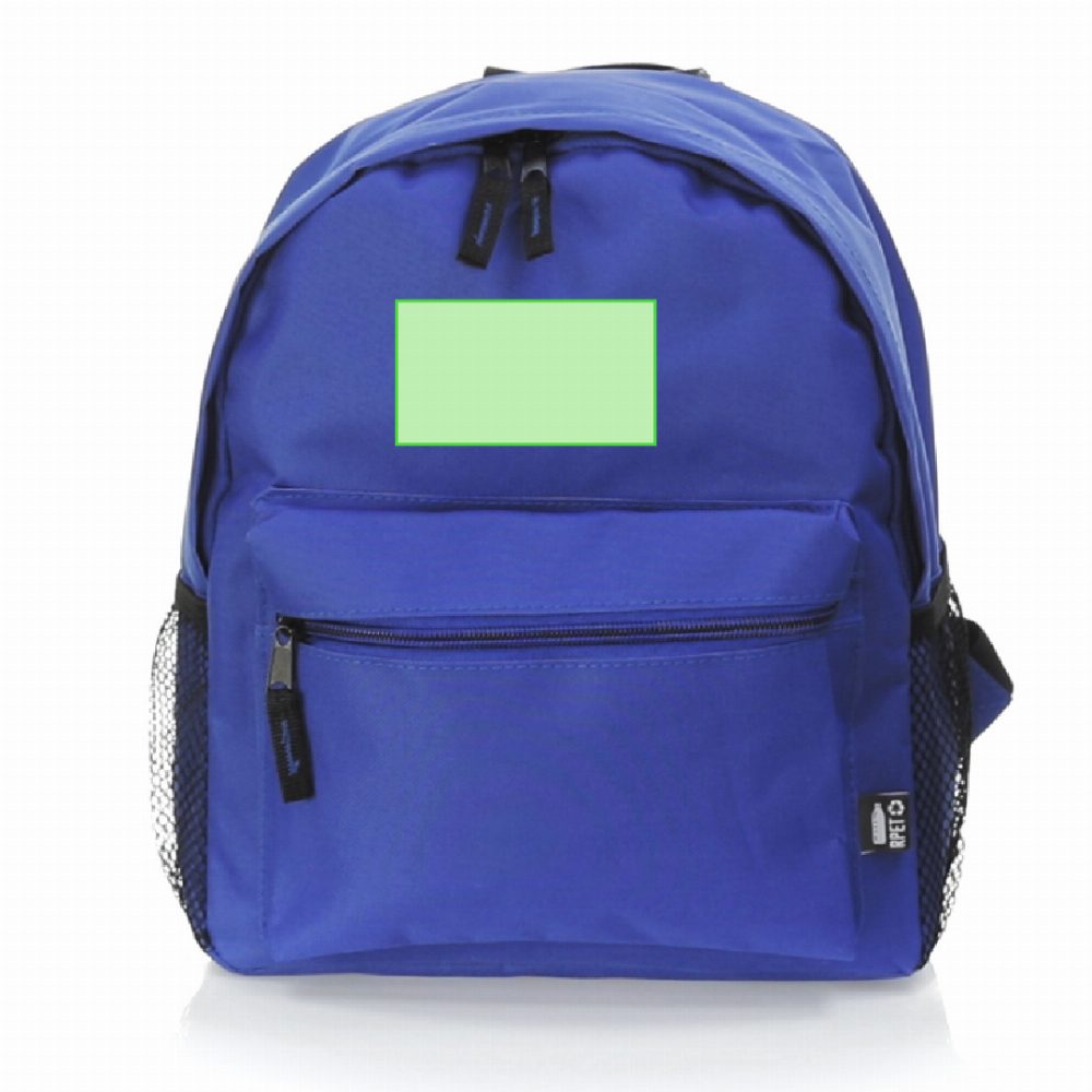 Druckskizze für Rucksack aus RPET Maggie – Zentriert oben
