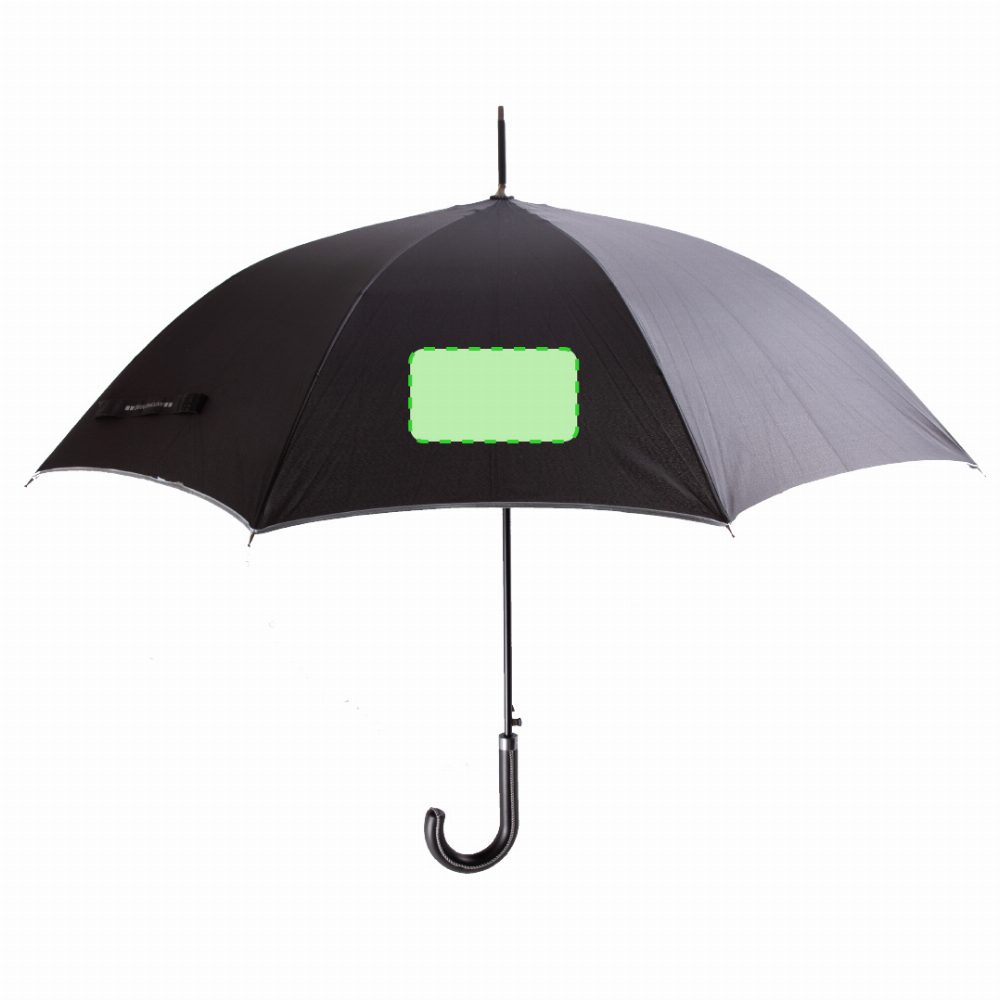 Branding diagram for Umbrella with fiberglass ribs, automatic ANTONIO MIRÓ Campbell – Area 1