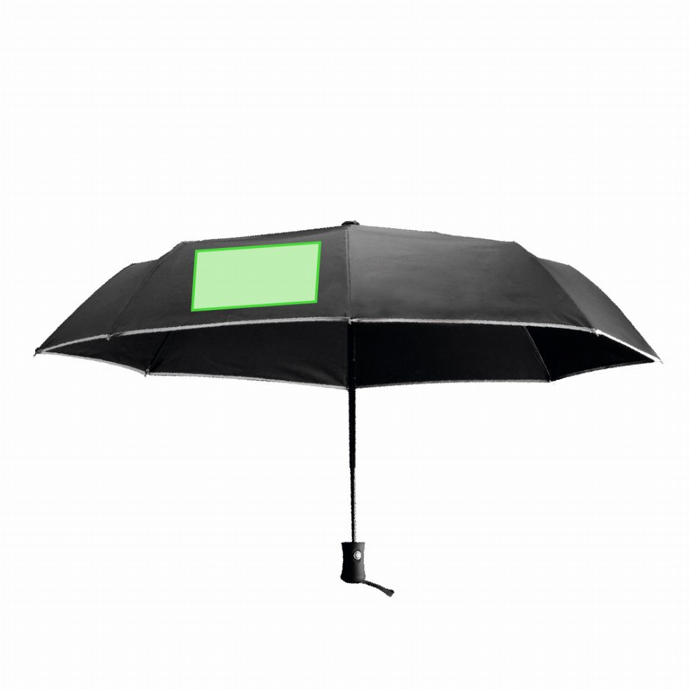 Branding diagram for Umbrella with fiberglass ribs, automatic ANTONIO MIRÓ Telfox – Area 1