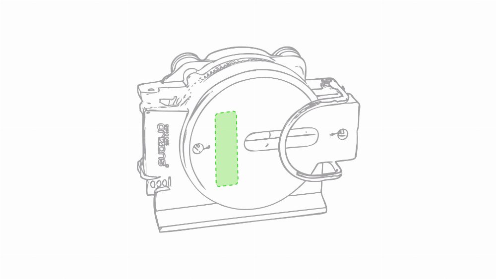Branding diagram for Aluminium ORIZON compass Saida – Top top top