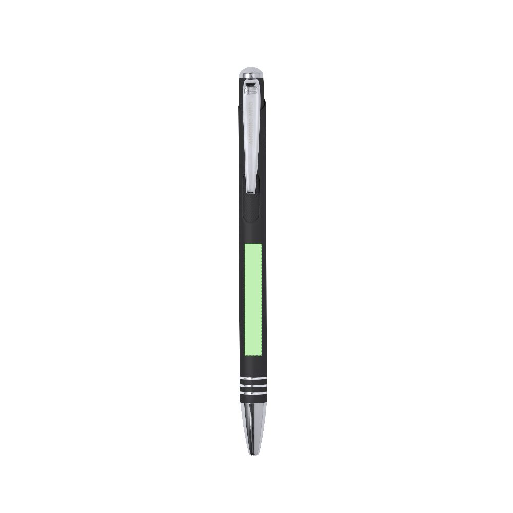 Branding diagram for Aluminium ballpoint pen (ANTONIO MIRÓ) Helmor – Area 4