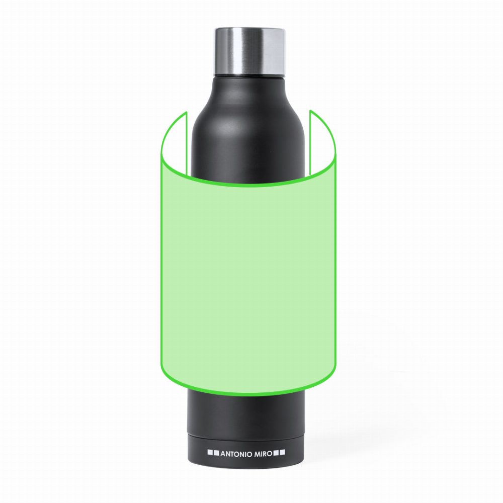 Branding diagram for Thermal bottle made of stainless steel, 500 ml Antonio Miro Thomson – Around the drinking bottle