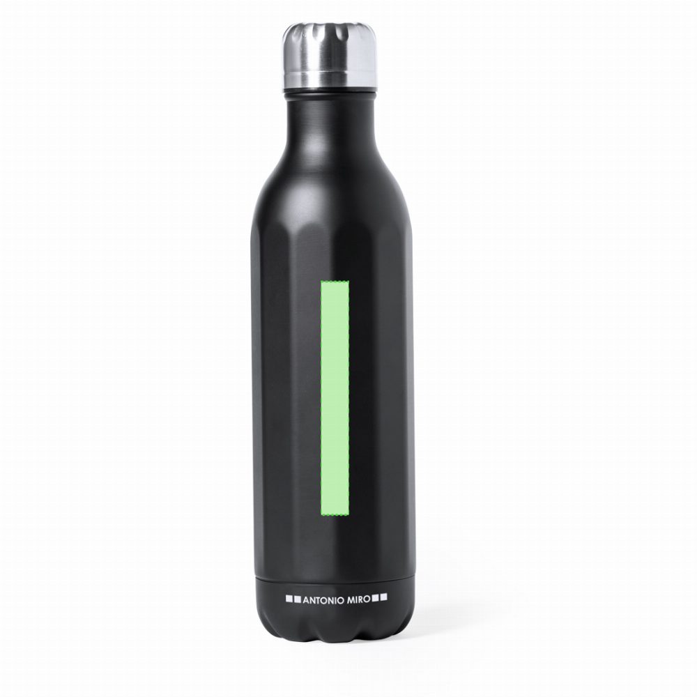 Branding diagram for Stainless steel water bottle, 750 ml Antonio Miro Wilson – Focuses on the body