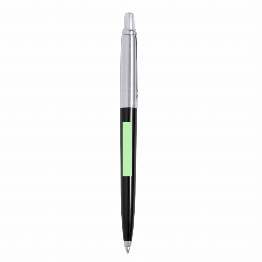 Druckskizze für Kugelschreiber aus recyceltem Edelstahl, mit Druckmechanik Jotter Recycled Schreibfarbe Schwarz – Fläche 7