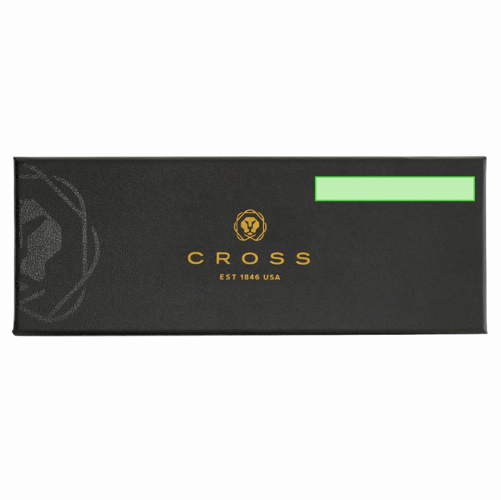 Branding diagram for Metal cross ballpoint pens Calais White – Area 8