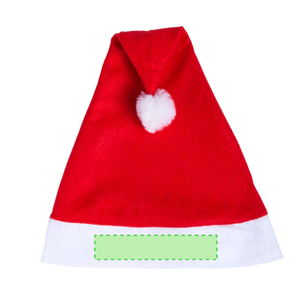 Druckskizze für Weihnachtsmütze Papa Noel – Auf dem weißen Teil