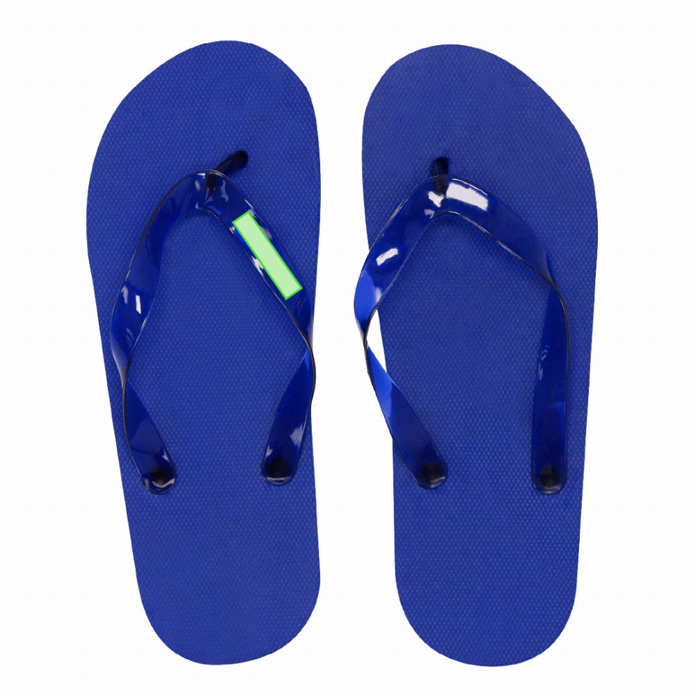 Branding diagram for Flip flops Salti – inner band of the left flip-flop