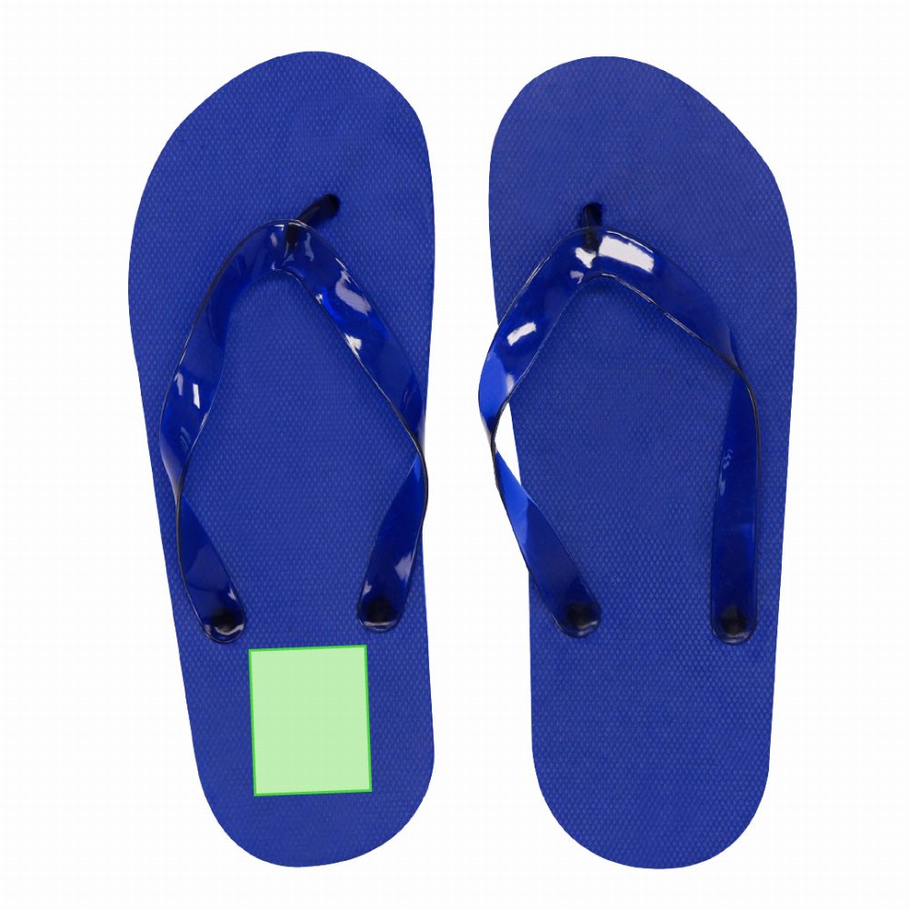 Branding diagram for Flip flops Salti – Heel of the left flip-flop