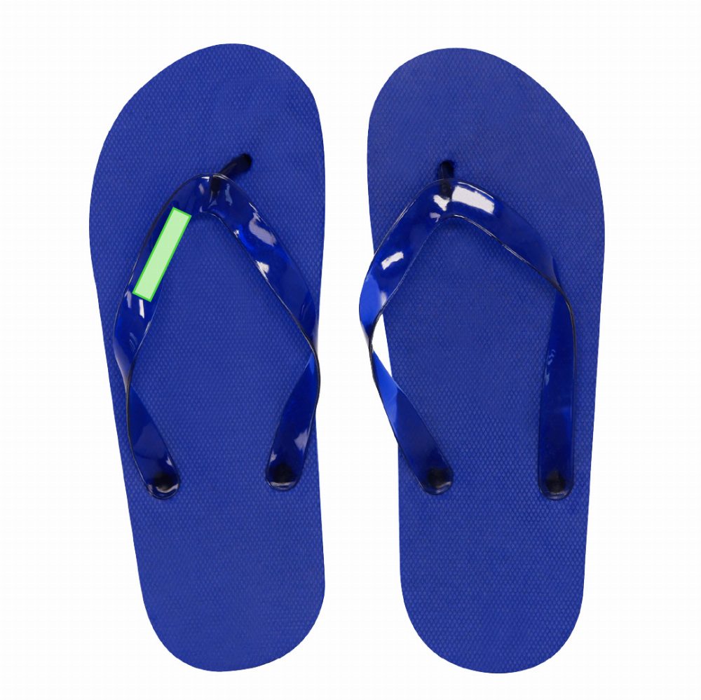 Branding diagram for Flip flops Salti – outer band of the left flip-flop