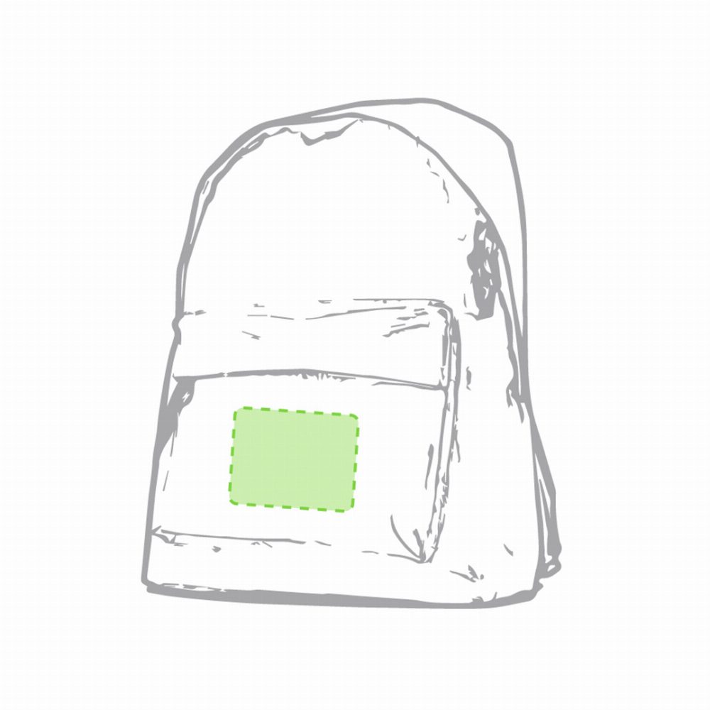 Druckskizze für Rucksack Discovery – In der Tasche