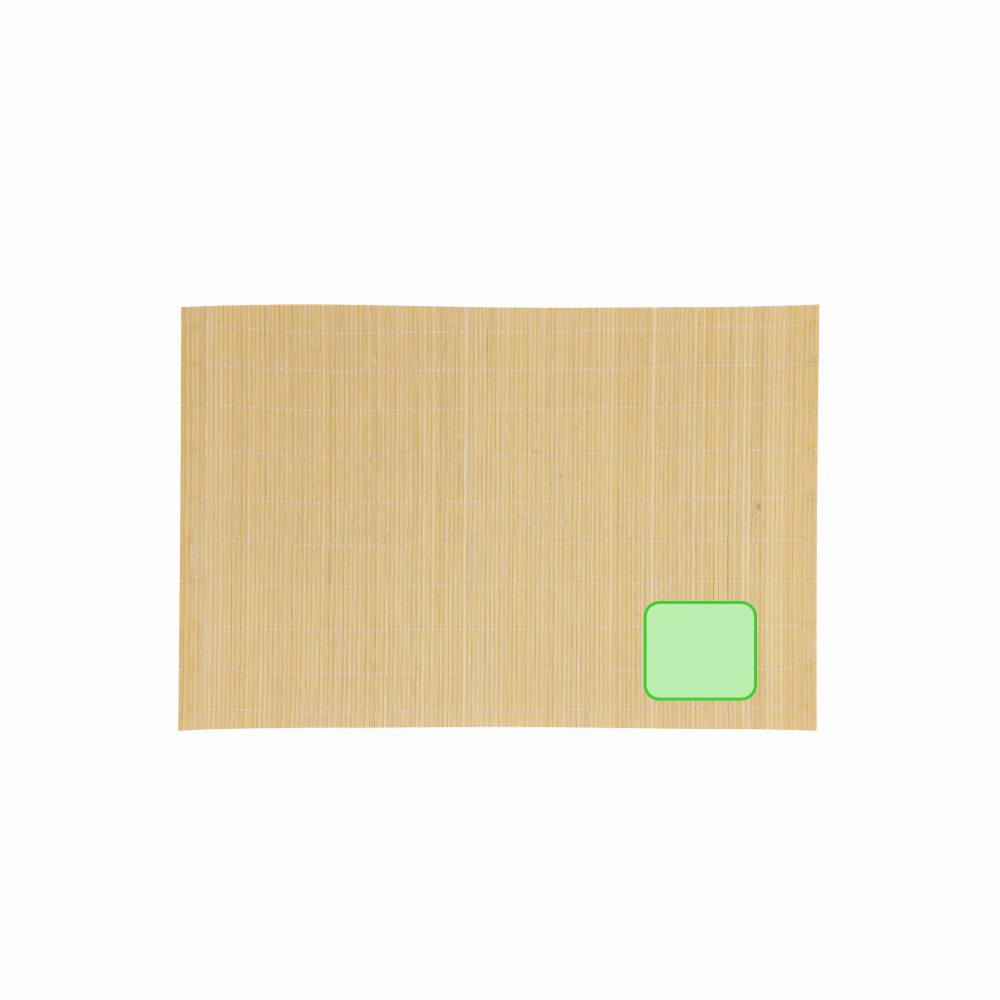 Branding diagram for Bamboo table set Jakarta – In the lower right corner