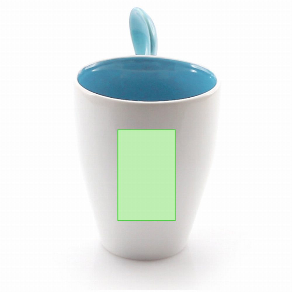 Druckskizze für Keramiktasse 350 ml Cotes – mittige Markierungsfläche