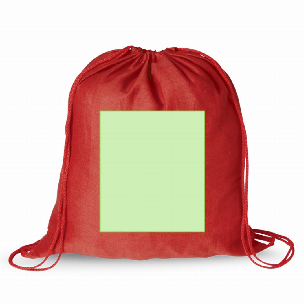 Branding diagram for Cotton drawstring bag bags Bass – Page A