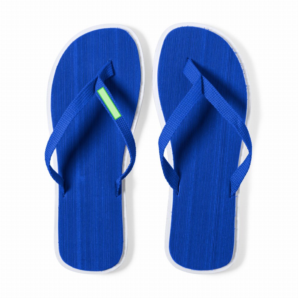 Branding diagram for Flip flops Caimán – Right heel