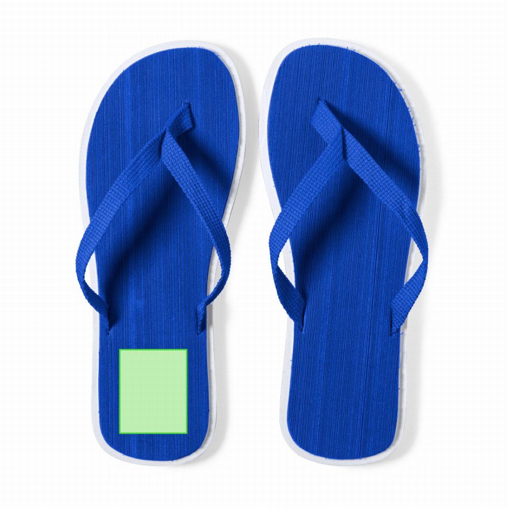 Druckskizze für Flip Flops Caimán – Talón de la chancla izquierda
