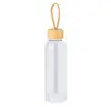 Trinkflasche Tournax - transparent, Farbe: transparent, Verpackung: recycelte Papier Tasche personalisierte Geschenke 