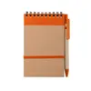 Notizbuch Ecocard - orange, Farbe: orange personalisierte Geschenke 