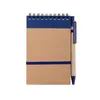 Notizbuch Ecocard - blau, Farbe: blau personalisierte Geschenke 