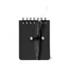 Mini Notizbuch Duxo - schwarz, Farbe: schwarz personalisierte Geschenke 