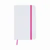 Notizblock Yakis - weiß - fuchsia, Farbe: weiß - fuchsia personalisierte Geschenke 