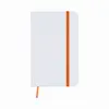 Notizblock Yakis - weiß - orange, Farbe: weiß - orange personalisierte Geschenke 