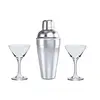 Cocktail Set Cefiro - silber, Farbe: silber personalisierte Geschenke 